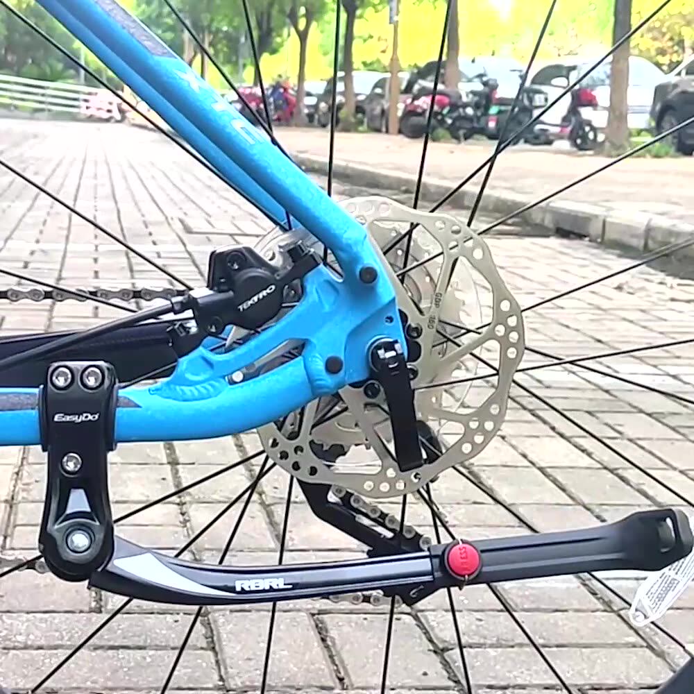 EasyDo Bike Kick stand regolabile in lega di alluminio cavalletto laterale per bici Mountain Bike portabiciclette portabiciclette  18