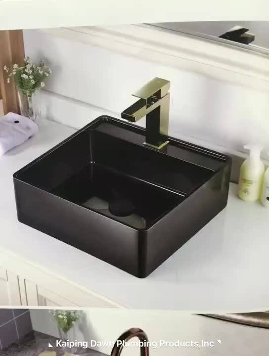 Modern Design Rose Gold 304 Stainless Steel Vessel Sinks Bathroom Sink