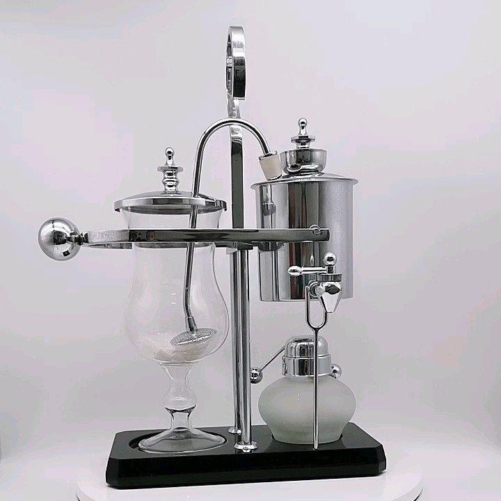 Stainless Steel Gold Silver Syphon Siphon Espresso Belgium Royal Balancing Vacuum Coffee Maker