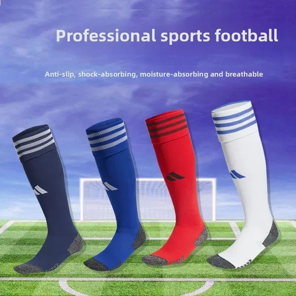 Football Socks Men's Mid-Calf Non-Slip Training Socks Towel Bottom over the Knee Thickeneded Professional Competition Sports Socks
