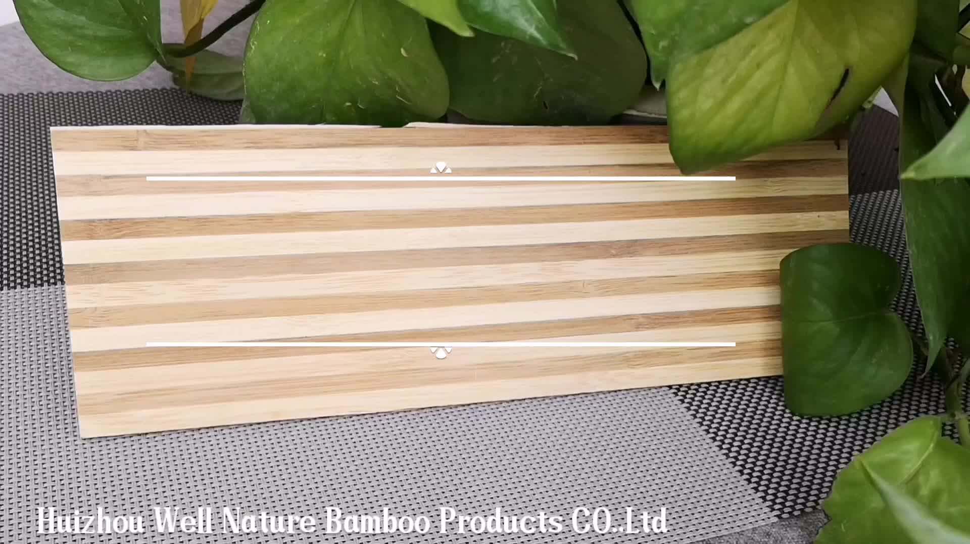 Zebra Bamboo Caramelized And Natural Color Vertical Grain Bamboo
