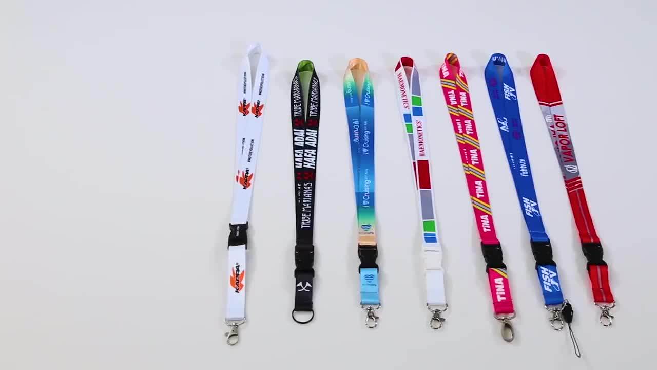 Sports Medal Custom Lanyard Sublimation Printed Ribbon Lanyards With