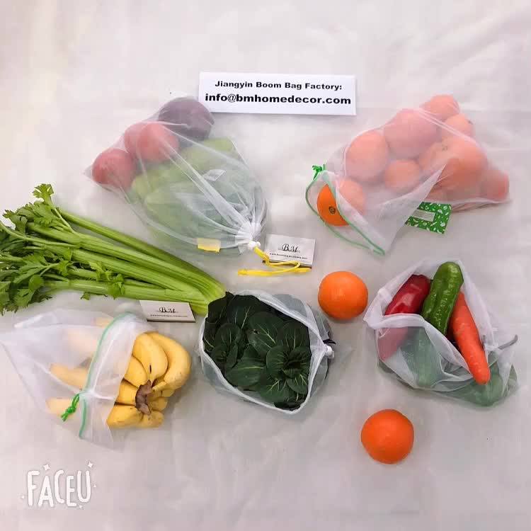 Home Reusable Lightweight Transparent Cheap Fruit & Vegetable Nylon