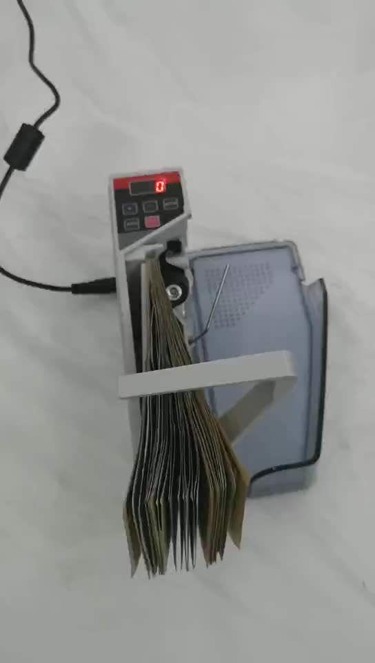 震惊。这台点钞机居然能够出国用？V40便携式点钞机测评，出差党狂喜