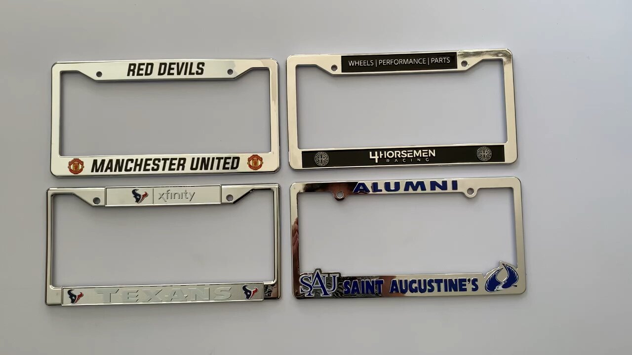 Personalized License Plate Frame Designer