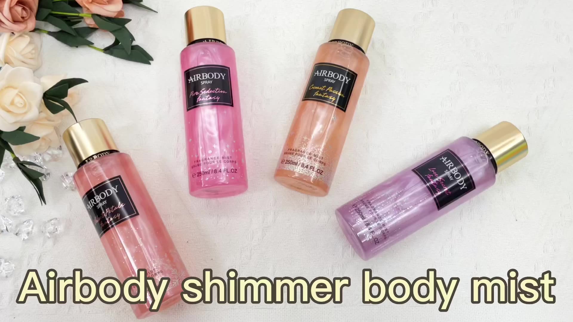 Wholesale 250ml Body Splash Brand Kiss Secret Scenabella Body Splash