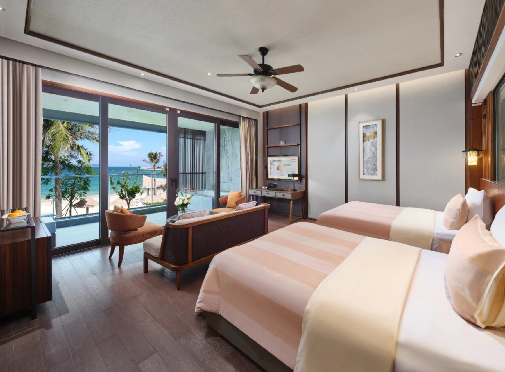 Twin Room with Sea View by Shenzhen Orange Salai Wah Resort