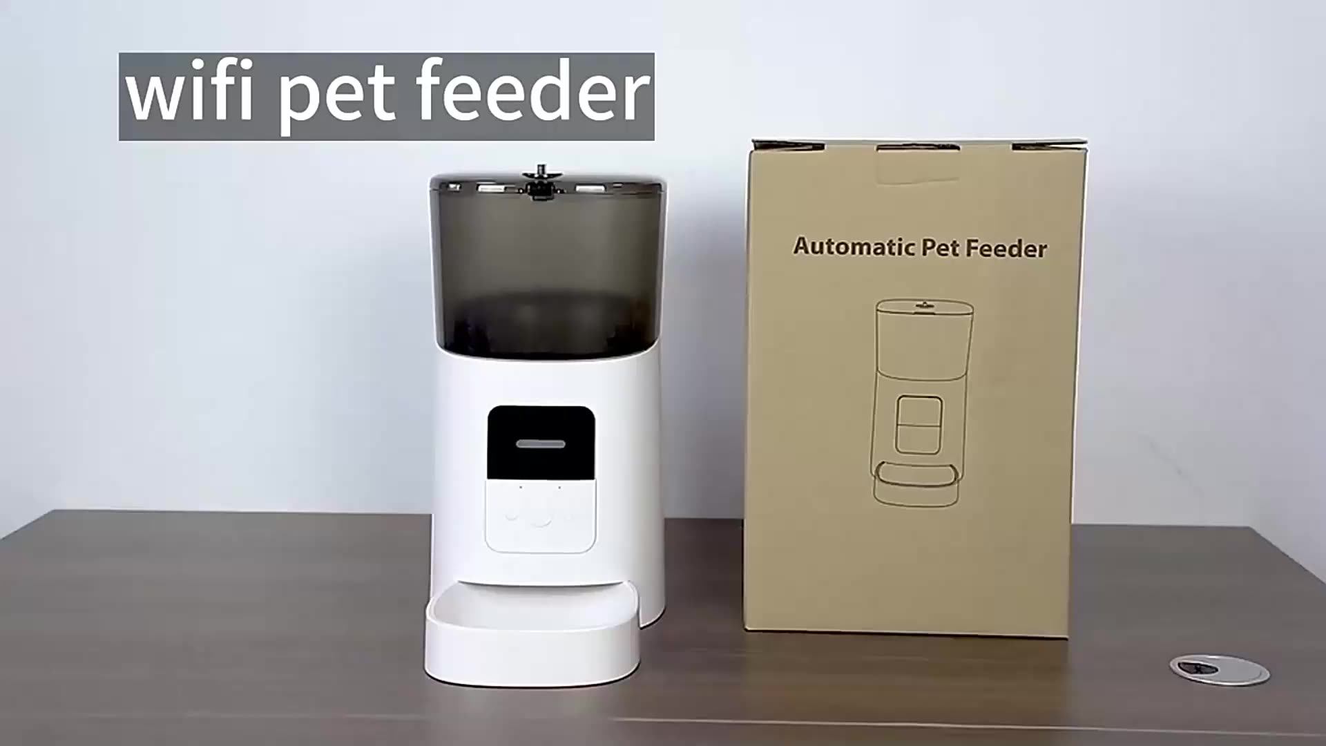 View of Tuya Cat Feeder Wifi 6l Automatic Pet Feeder For Cats And Dogs With ...