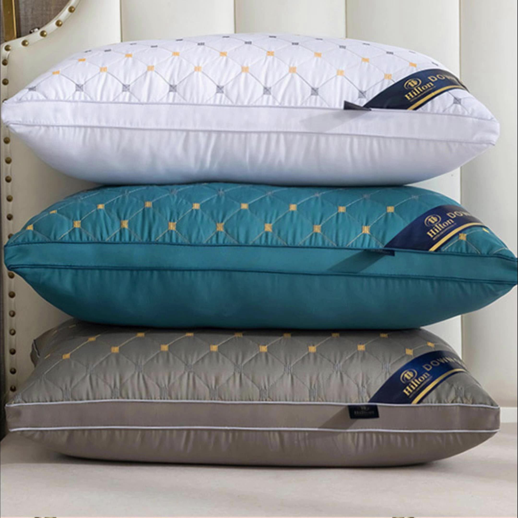 1000g Healthy Sleep Microfiber Polyester 5 Star Hotel 48x74 Pillow Hilton Hilton Pillow With