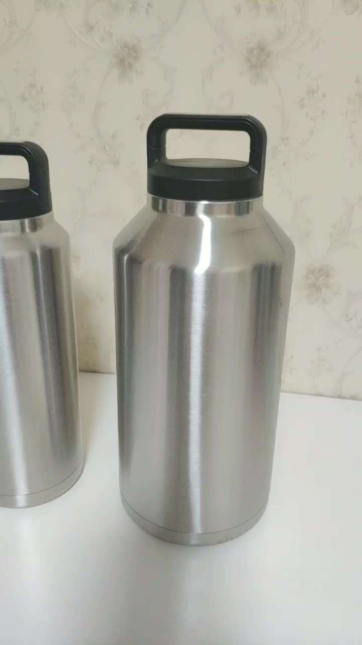 18 / 8 Stainless Steel 2 Litre Vacuum Flask Keep Water Hot And Cold For