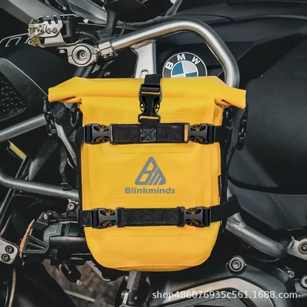 Motorcycle PVC Waterproof Bars Bag Motorcycle Travel City Riding Large Capacity Wear-resistant Easy-scrubbing Traffic Bag Portable