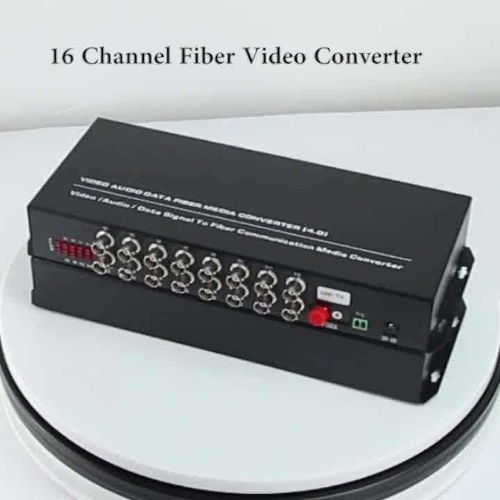 1 Pair Single Mode Single Fiber Desktop 16 Channel Digital Optical