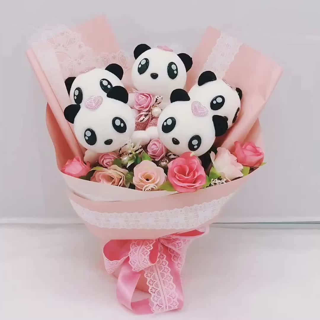 2019 New Product Mini Foam Teddy Bear Bouquet Valentine Days Plush Toy Bouquet Buy Plush Toy