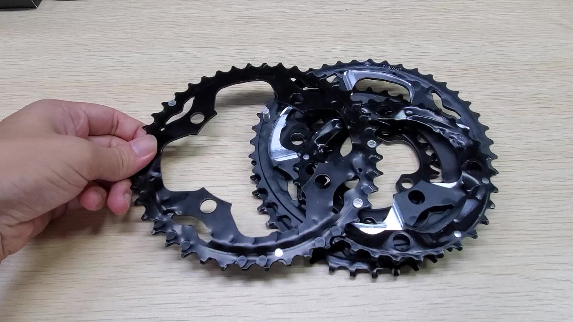 チェリン 104/64BCDギア24/26/32/38/42t mtb自転車チェーンリングダブル