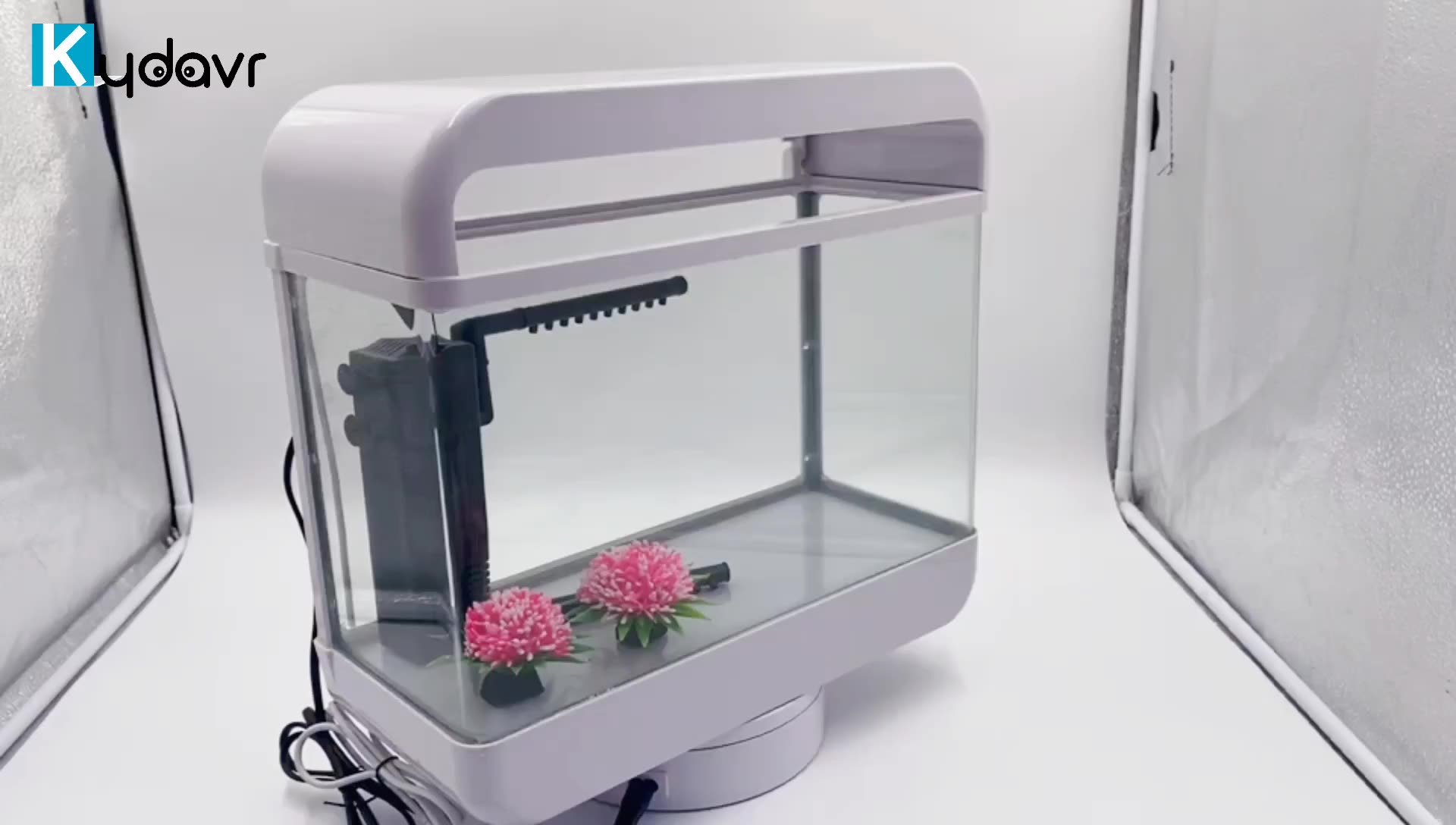 Touch Led Top Layer Sponge Air Filter Aquarium Fancy Fish Tank Small