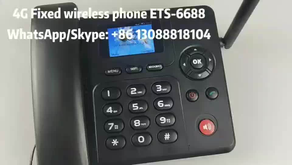 4g Lte Volte Fixed Wireless Phone Jio Sim Desk Phone Ets 6688 With Wifi