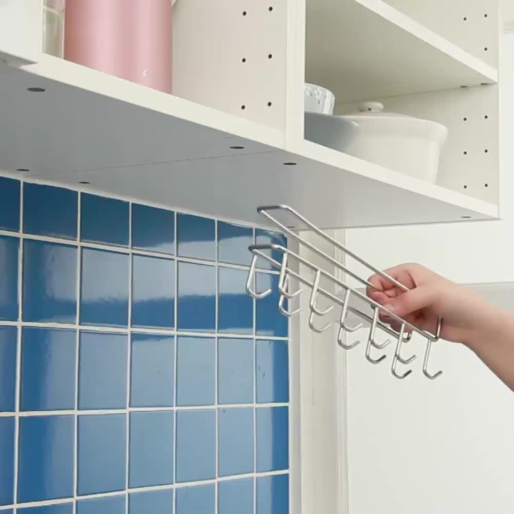 New Design Modern 201 Stainless Steel Storage Rack Hook Display