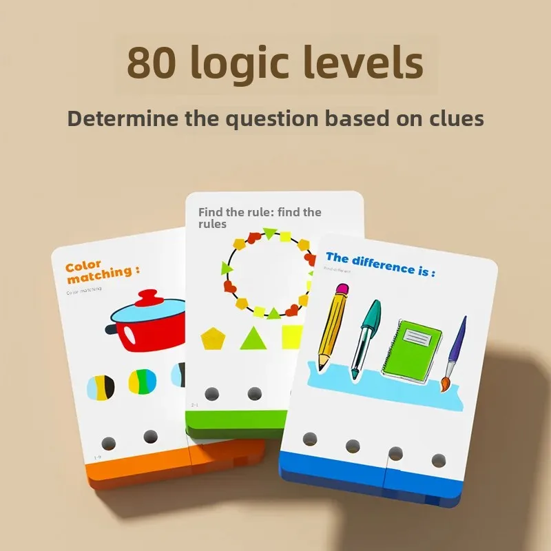 Logic Key Children's Early Education Enlightenment Educational Training Toys Boys Problem Solving Brain Development Teaching Ads 3-6 Wholesale