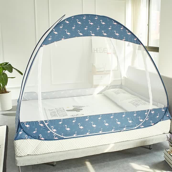 Mosquito Nets King Size Beds Folding Foldable Double Door Auto Stand