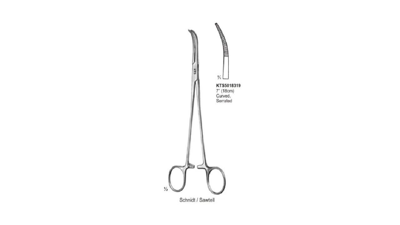 Tonsil Hemostatic Forceps Schmidt/sawtell Vascular Dissecting Curved