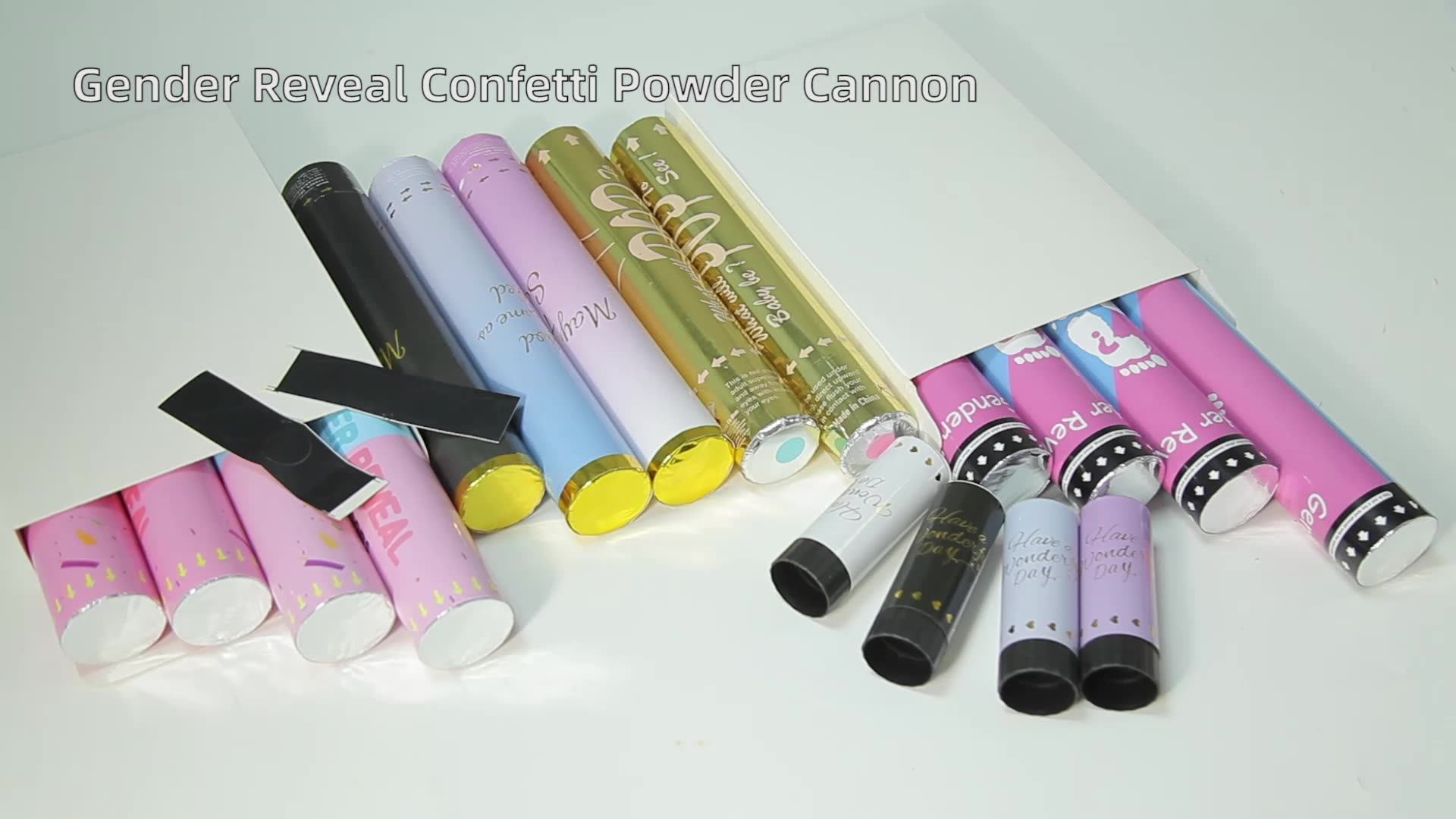 Gender Reveal Confetti Powder Cannon Gender Reveal Party Supplies Popper Confetti And Powder