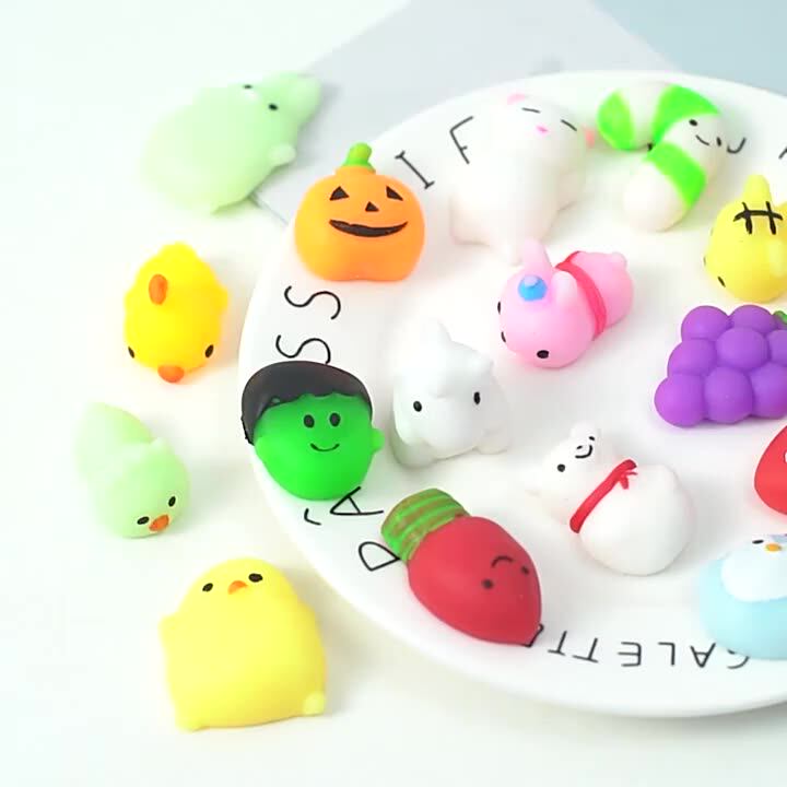 Kawaii Animal Squishies Toys Glitter 