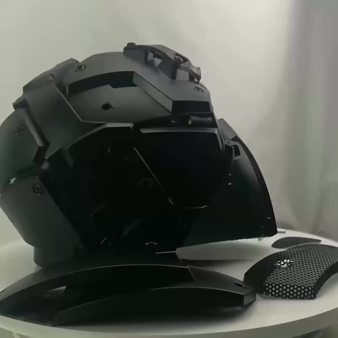 Actionunion Army Tactical Motorcycle Safe Helmet With Arc Side Rails