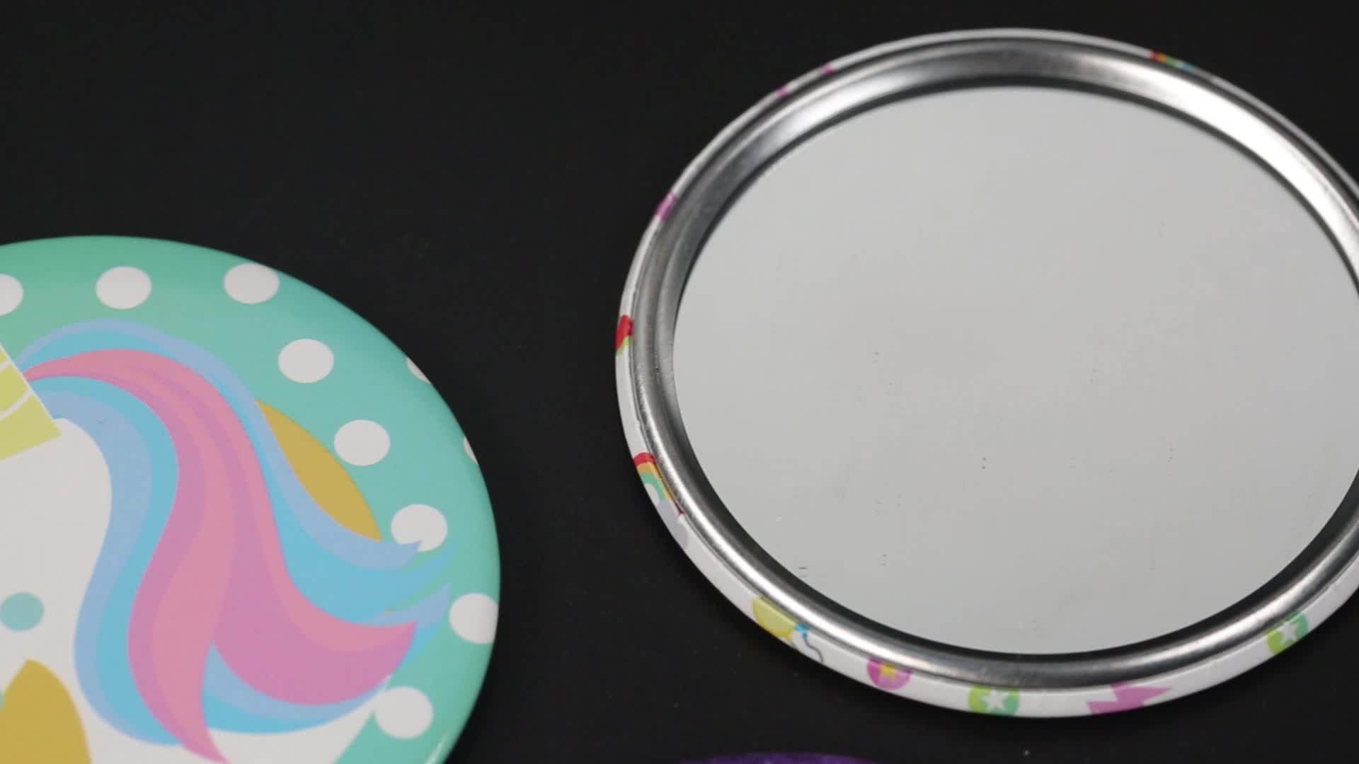 Wholesale New Product Beauty Personal Custom Round Makeup Pocket Mirror