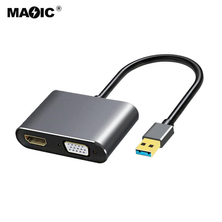 Cable Adaptador Usb 3,0 A Hdmi Vga,Convertidor De Audio Y Vídeo,1080p,Salida Dual,Multipuerto,Precio Barato - Buy Usb3.0 A Vga Adaptador Usb A Hdmi Vga Cable,Usb Hdmi Adaptador Product on Alibaba.com