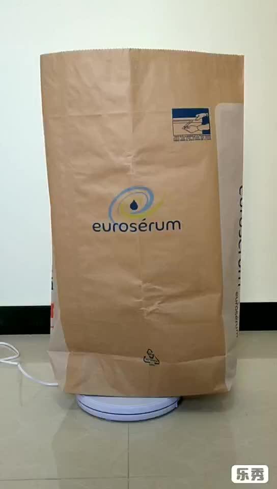 25kg 3 Layers Brown Colour Pe Lined Empty Kraft Paper Bags Of Food