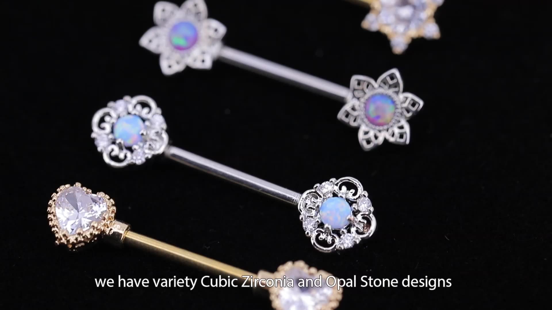 316l Post Gem Ball Female Nipple Piercing Buy Female Nipple Piercing