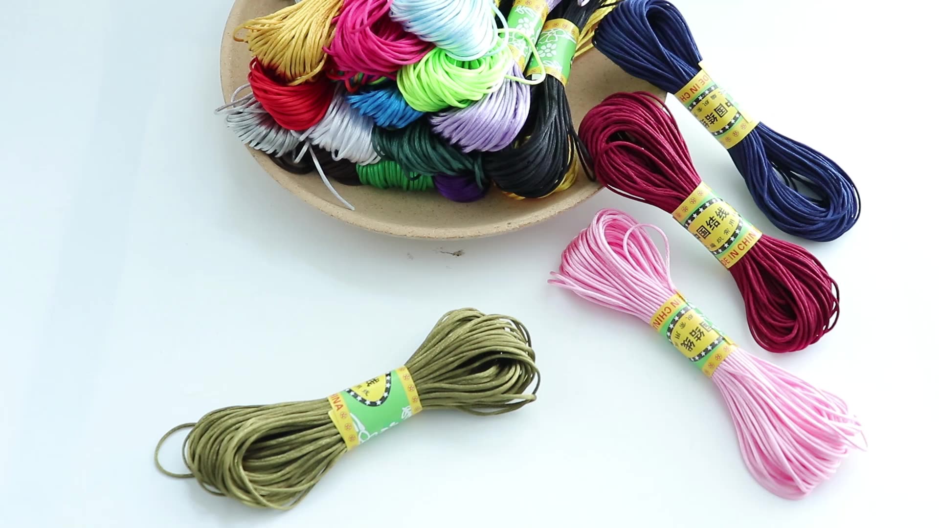 20meters /lot 1.5 Mm Chinese Knot Thread,Silk Beading Cords Threading String For Jewelry Making