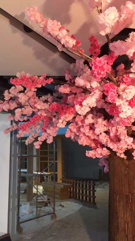 Indoor Silk Flower Trees Artificial Silk Mini Sakura Cherry Blossom Tree For Sale Buy Sakura