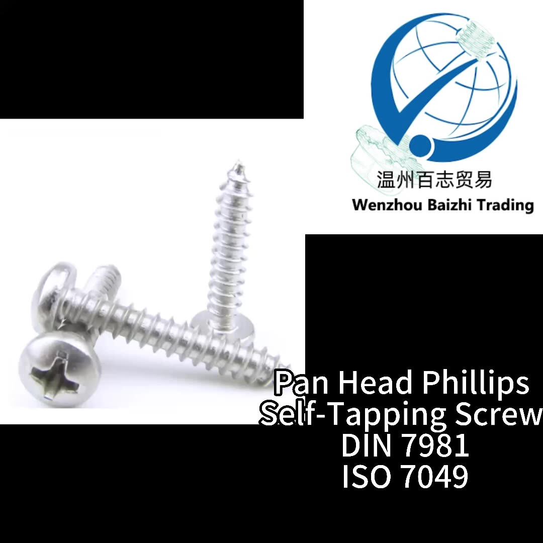 Din 7981 Hex Self-tapping Screw Tek Screw - Cross Pan Head Tapping ...