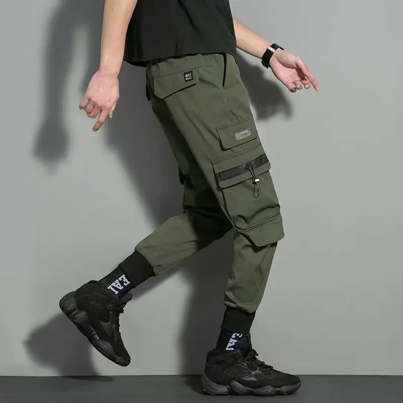 Мужские летние универсальные износостойкие брюки, oversize, против ожогов
