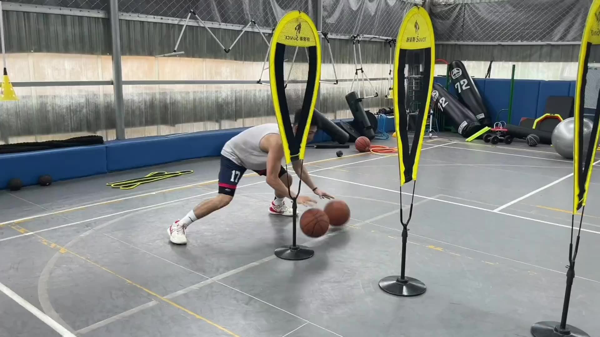Customisable Defender Basketball Training Net Obstacles Height