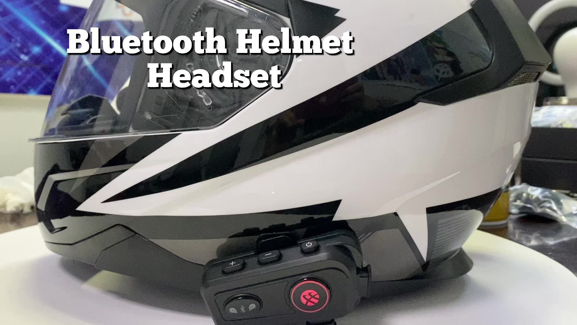 Motorcycle Bt Helmet Headset Wireless Handsfree Helmet Bike Motorcycle