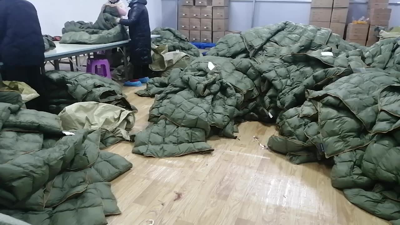 20d Dwr Nylon Fabric Camping Outdoor Down Blanket With Stuff Sack