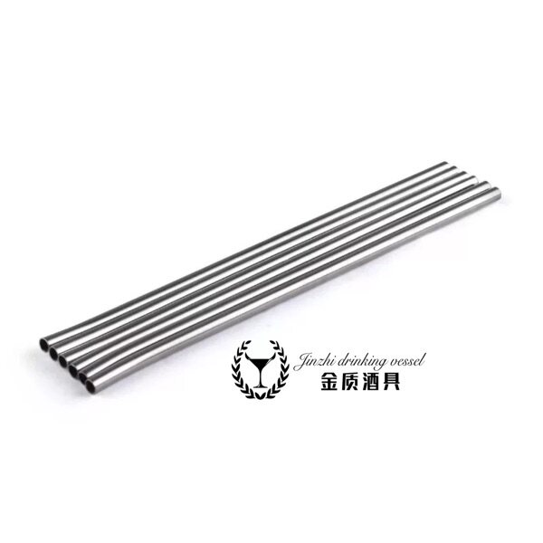 Gold Quality Wine With 304 Material High Brightness Eco-friendly Stainless Steel Cocktails Decorated Straight Metal Stirring Rod Straw