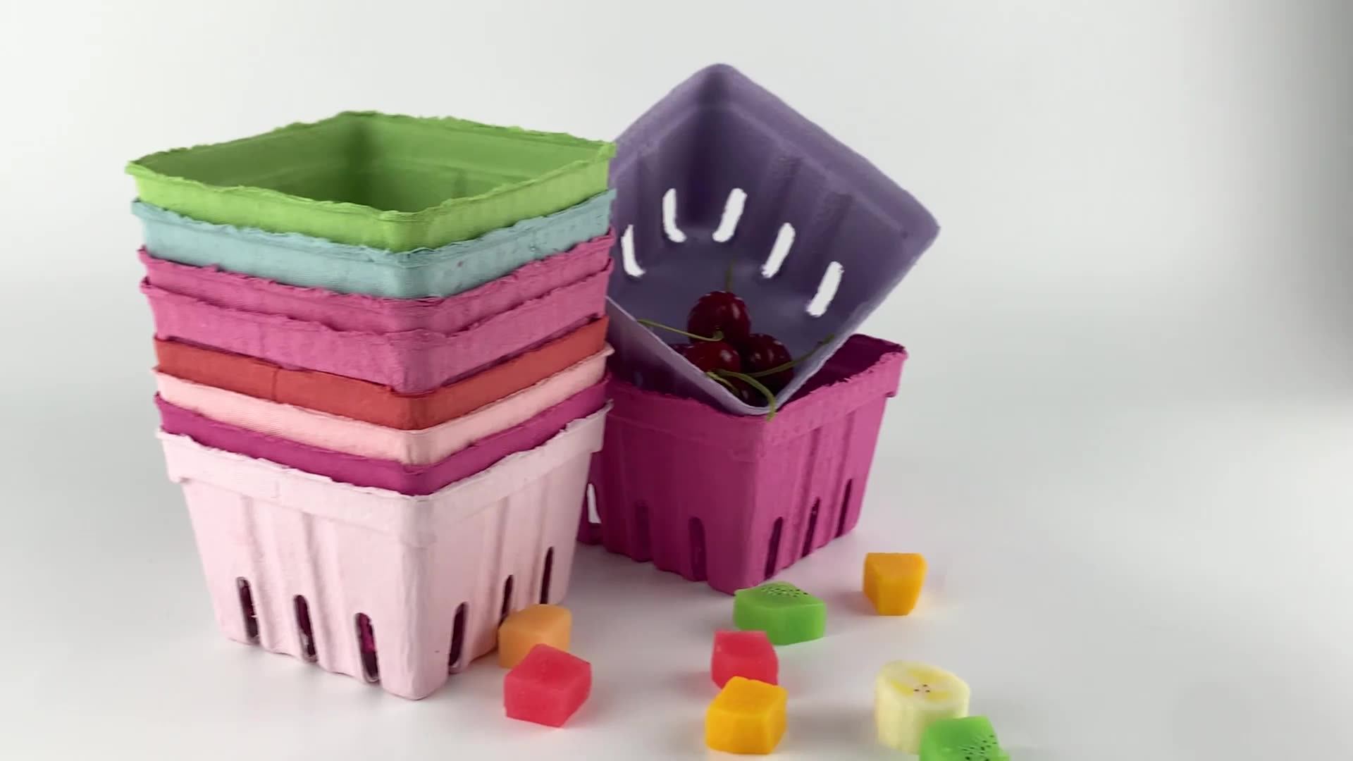 Paper Pulp Moulded Fruit Packaging Berry Baskets Tray Buy Paper Berry