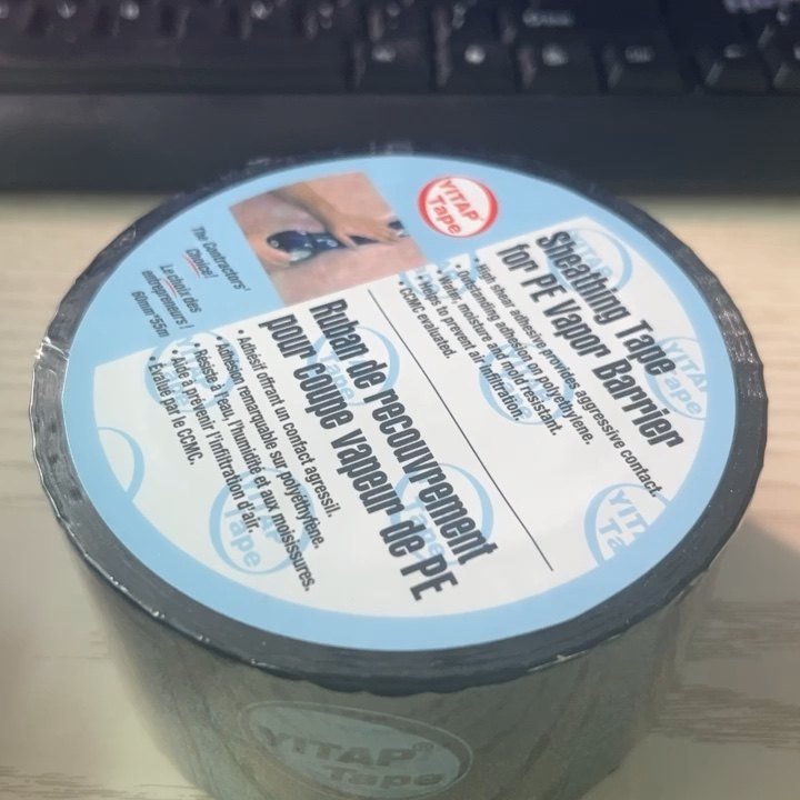 Sealing And Seaming Polyethylene Vapor Barrier Sealing Tuck Tape Blue