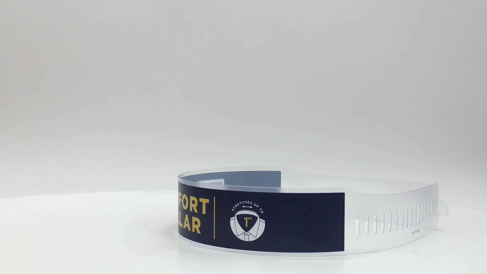 Pvc Pet Plastic Transparent Shirt Collar Holder Neck Shirt Collar Band Butterfly Buy Shirt