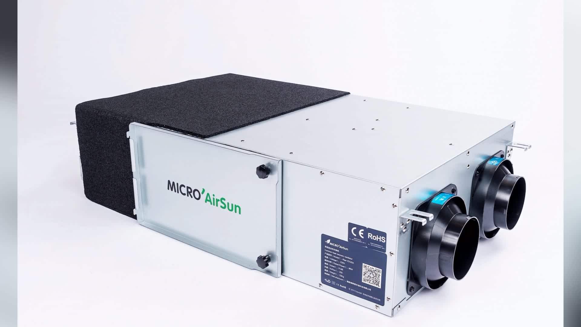 Wall Mounted Positive Air Pressure Ventilation System With Touch Screen