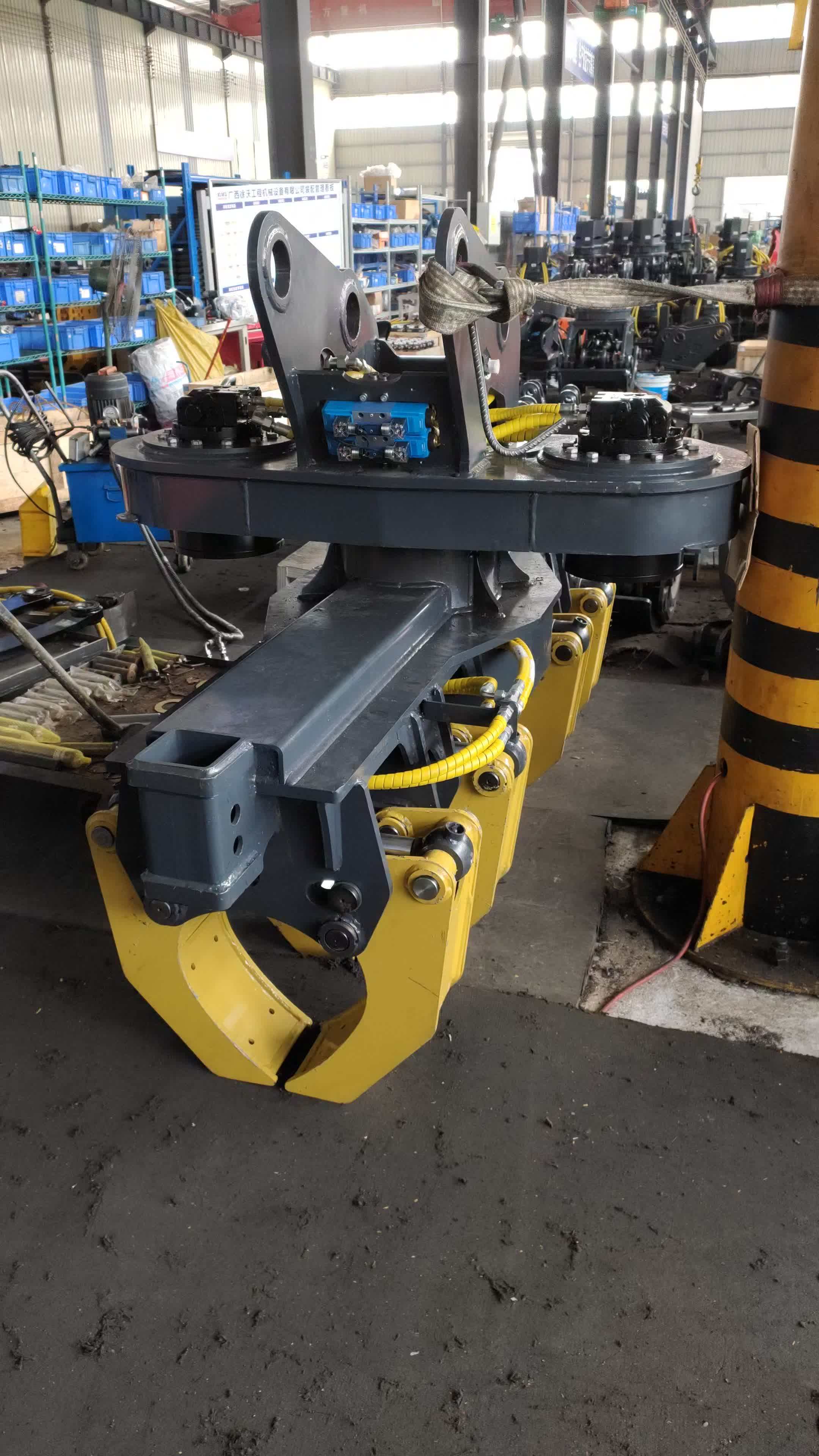 Pole Handling Grapple Excavator Pole Grab Extendable Pole Clamp Grab