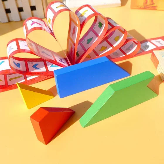 Wooden Variables T-word Puzzle Puzzle Memory Early Education Educational Classical Toy Gift Quadrangle for Primary School Students