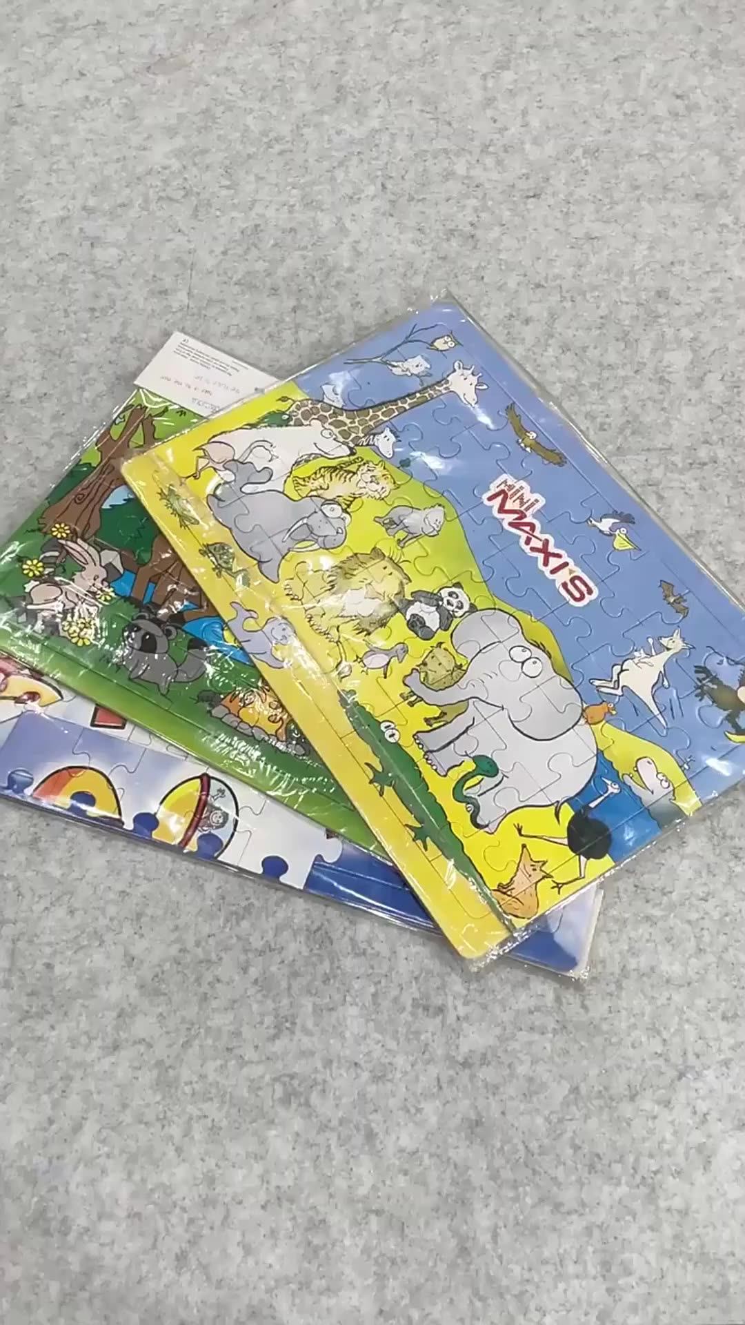 Wholesale Custom Paper Rectangular 48 Pieces Jigsaw Puzzles Games