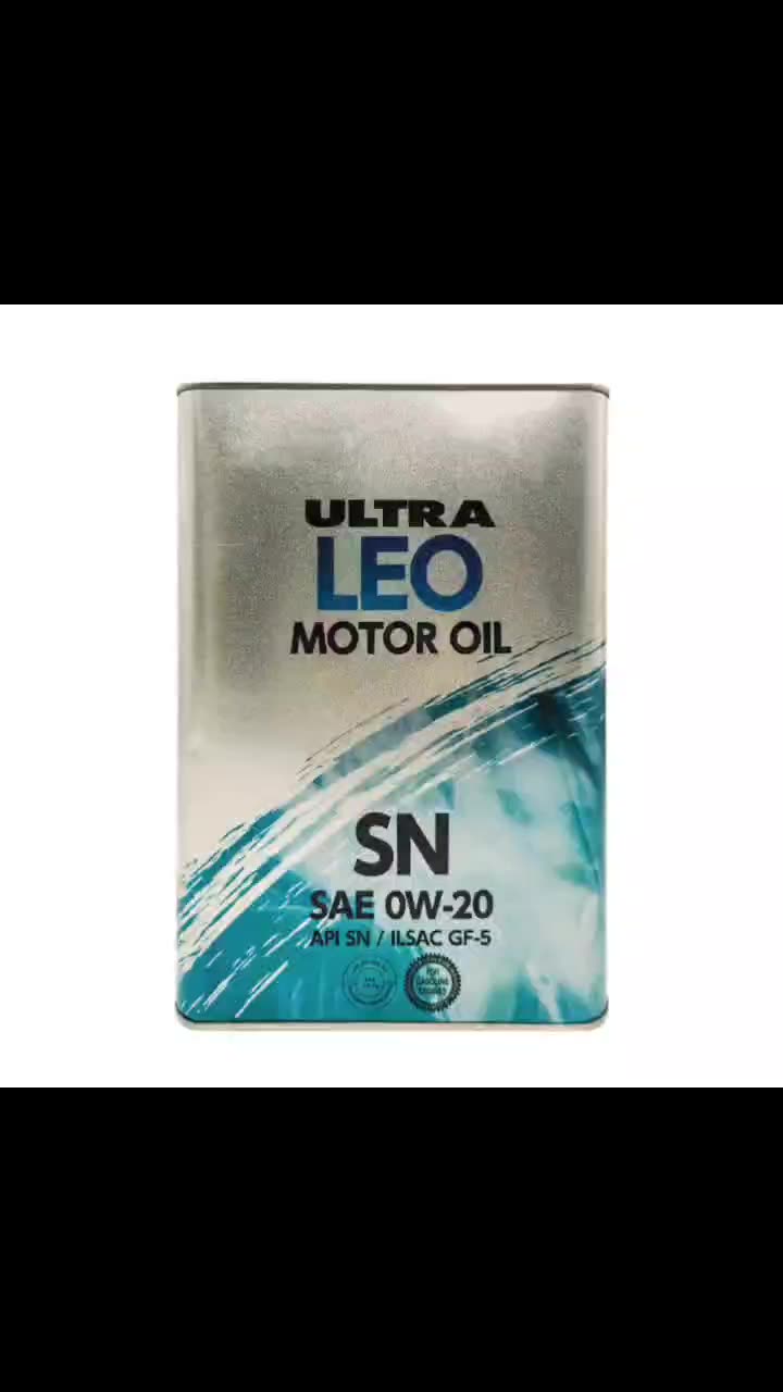 4L Iron Drum ULTRA LEO Gasoline Engine Oil SN Grade 0W-20