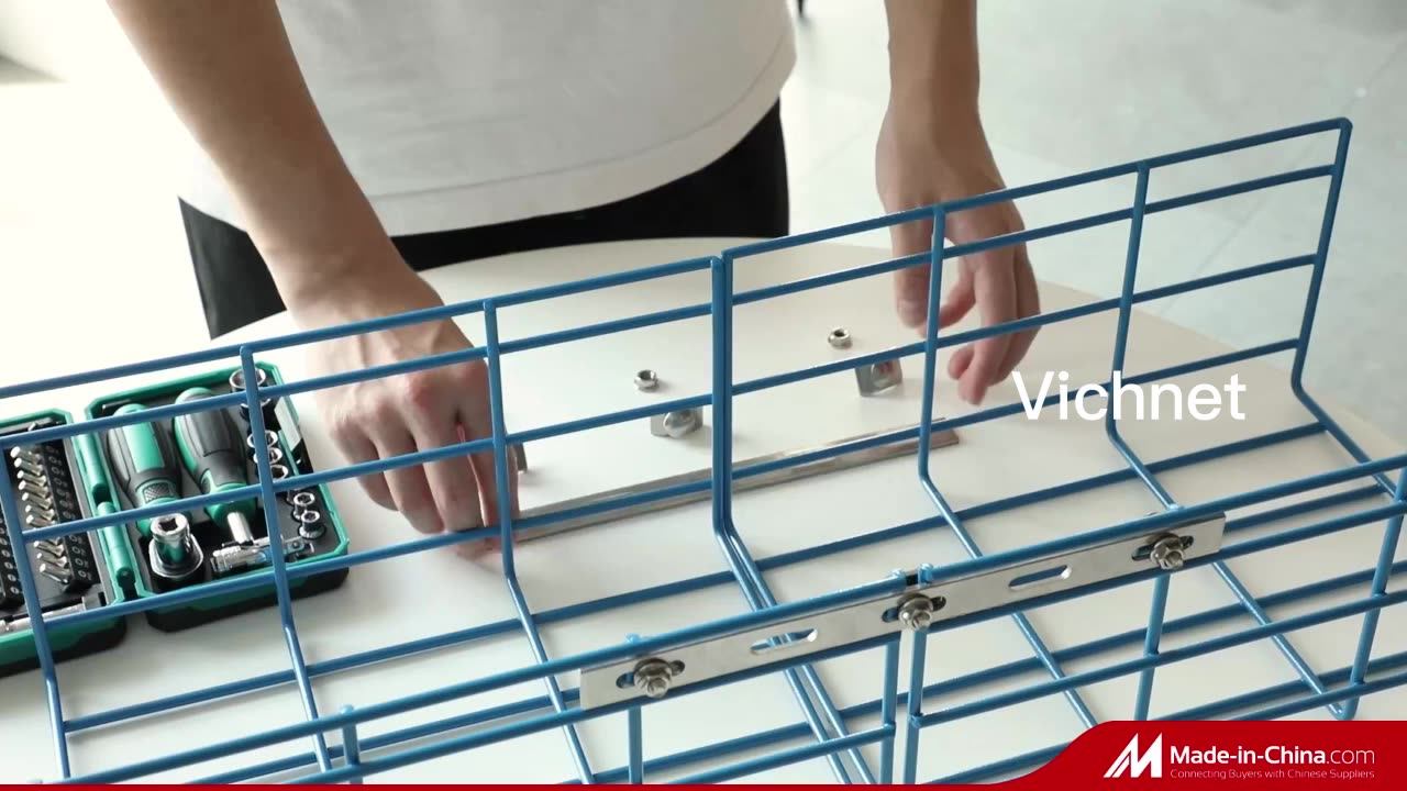 Oem Support Galvanised Steel Wire Mesh Basket Cable Tray