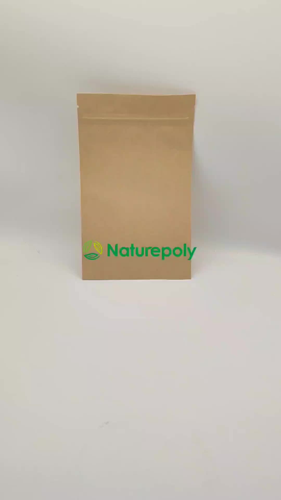 Biodegradable Pla Lined Kraft Paper Bag Custom Kraft Paper Bag Buy