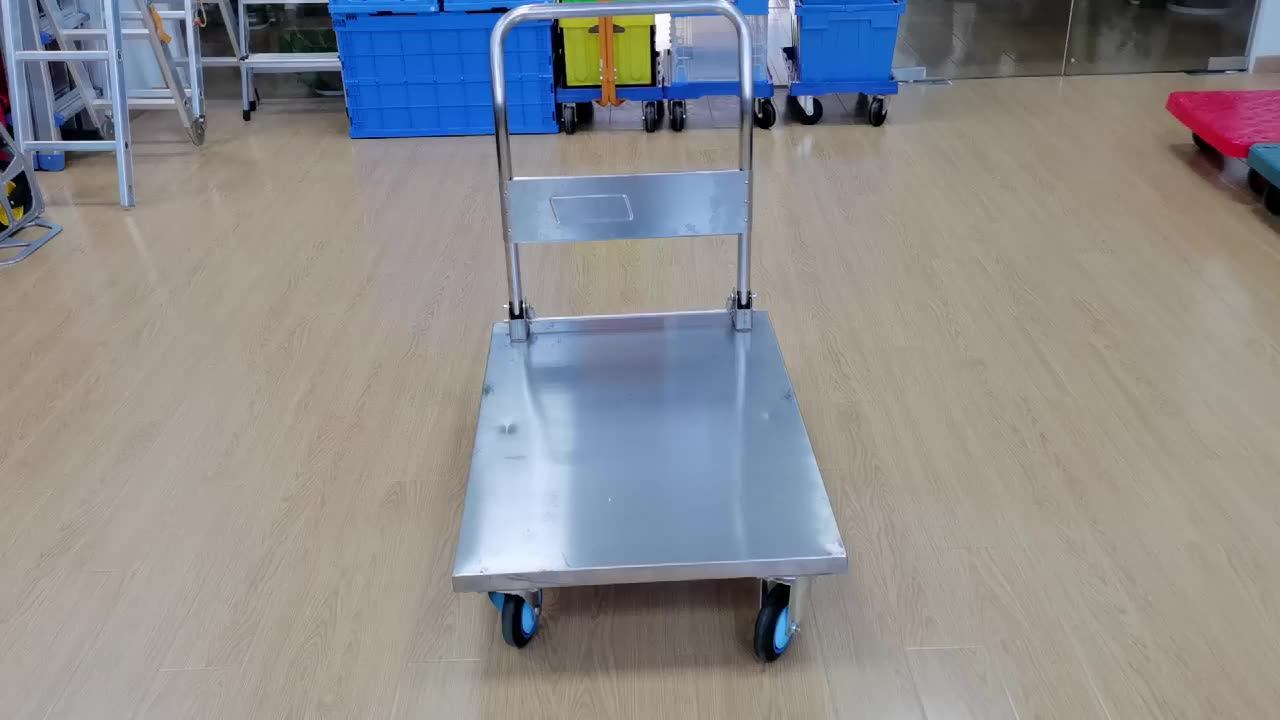 Unisilent 150kgs 304 Stainless Steel Platform Hand Trolley Truck St150